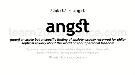 angst auf englisch|heavy angst meaning.